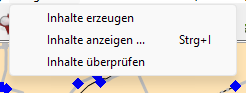 Menü Wegweiser