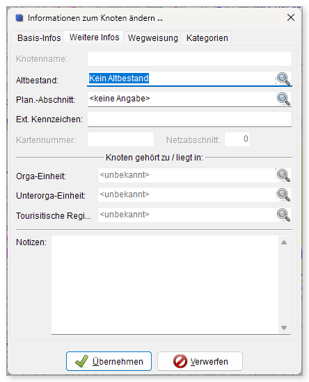 Registerkarte „Weitere Infos“