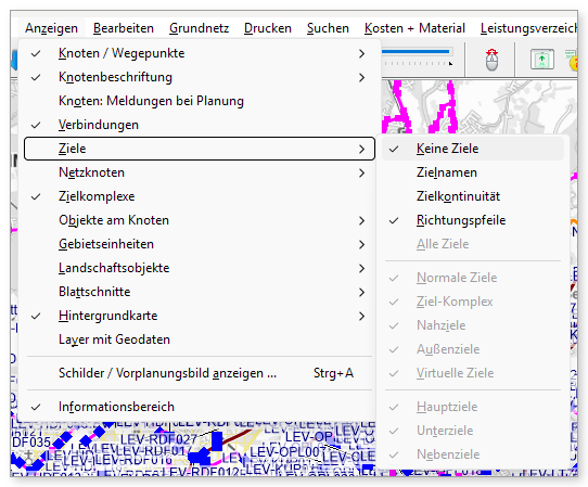Anzeigen > Ziele