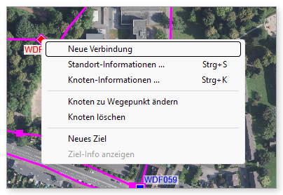 Rechtsklick auf einen Knoten