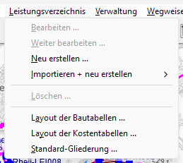 Leistungsverzeichnis