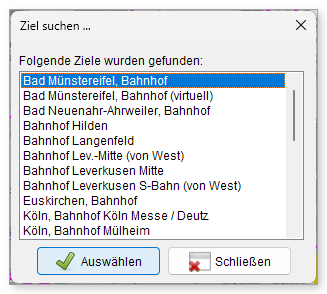 Ergebnis der Zielsuche nach „Bahnhof“