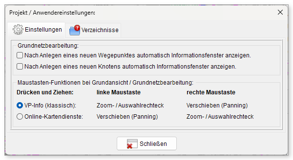 Anwendereinstellungen