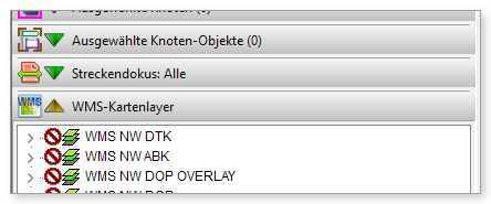 Kategorie „WMS-Kartenlayer“ im Informationsbereich