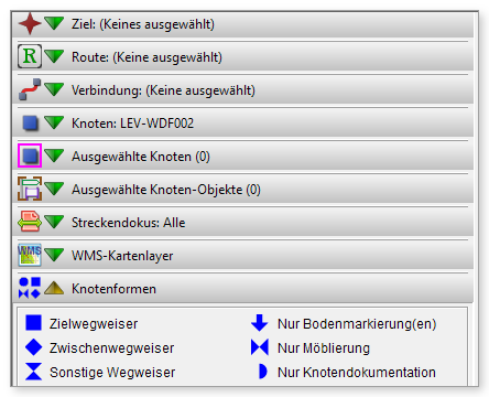 Legende „Knotenformen“ im Informationsbereich
