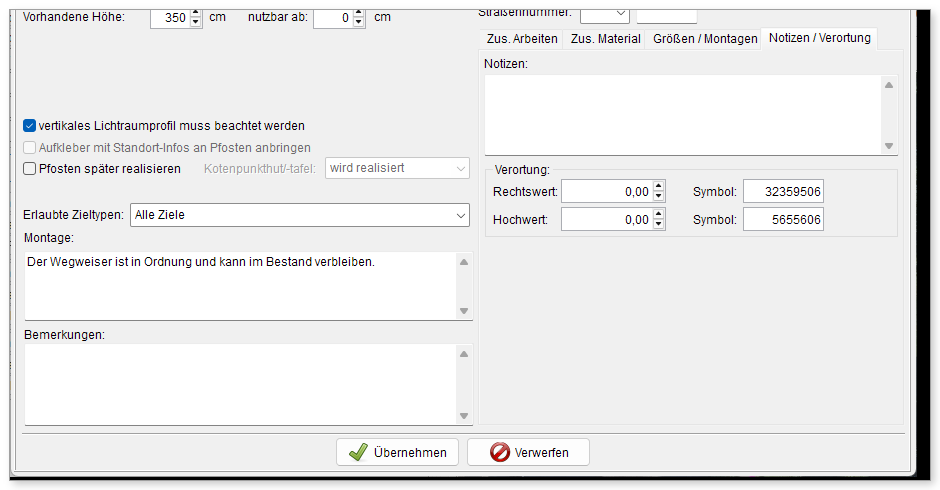 Notizen / Verortung