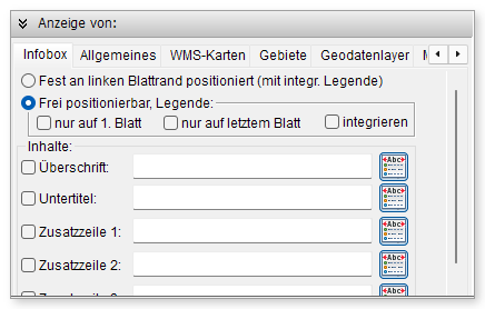 Anzeige von: Registerkarte „Infobox“
