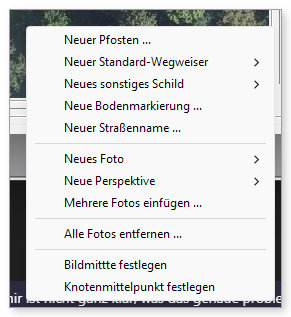 Rechtsklick in das Katasterbild